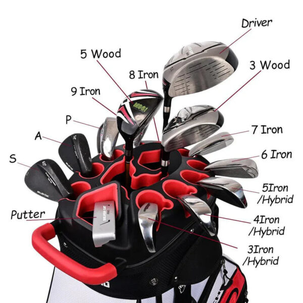 strike x tour cart bag – 14 way top with secure fit for every swing