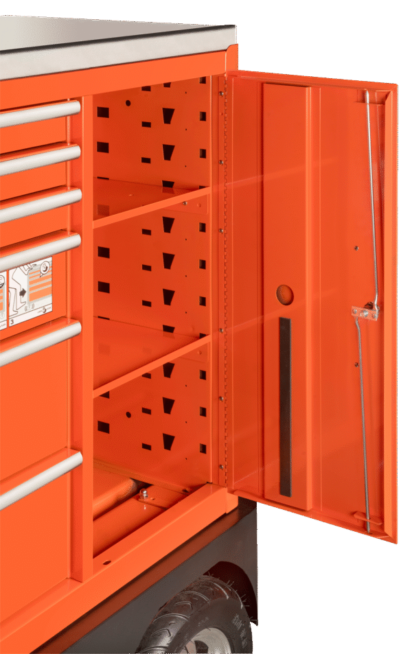 53" special tool trolley with 8 drawers and side cabinet 1475kxxl8cwtss