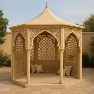 import placeholder for pergola quiosco beige de plastico para j 284191882