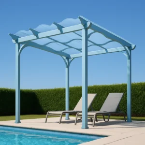 import placeholder for pergola de jardin azul claro de aluminio 284192204