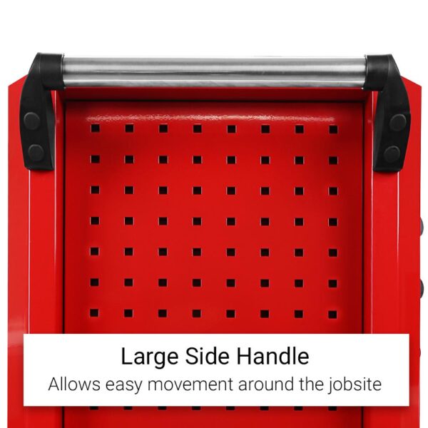 daytona 655 piece mechanical tool set with 43" 12 drawer red roller cabinet