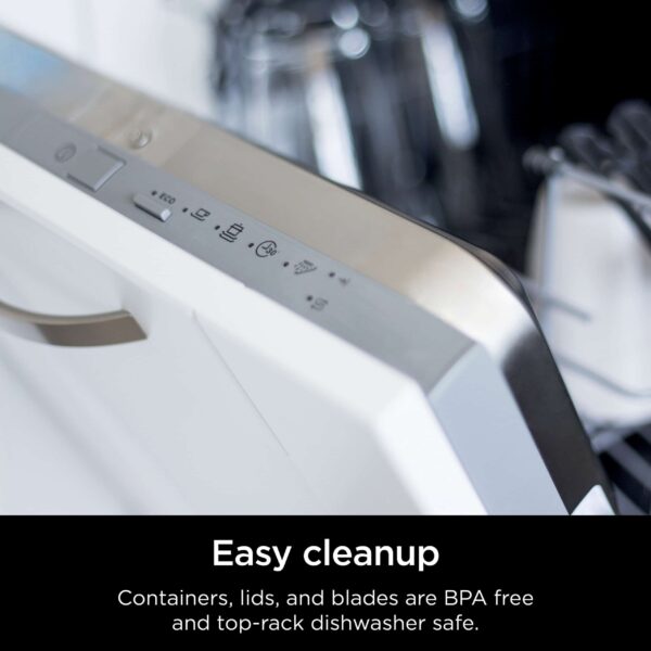 ninja tb400 detect kitchen system power blender + processor with blend sense technology, silver