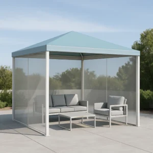 import placeholder for pergola cenador azul claro de metal para 284191855