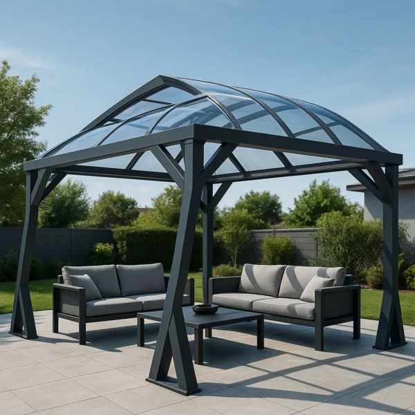 import placeholder for pabellon de jardin techo curvo gris oscu 284191788