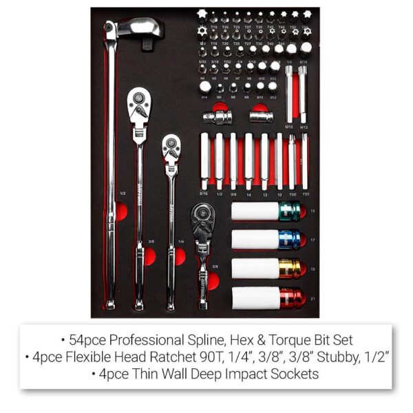 daytona 655 piece mechanical tool set with 43" 12 drawer red roller cabinet