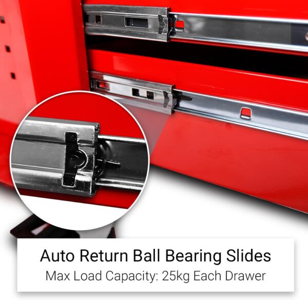 daytona 655 piece mechanical tool set with 43" 12 drawer red roller cabinet